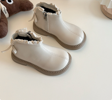 Meisjes Laarsjes – Leren Antislip Zolen, Warm en Comfortabel – Perfect voor Avontuurlijke Kinderen