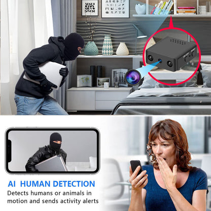 Micro HD Camera met WiFi en Audio - Compacte Beveiligingscamera met Nachtzicht