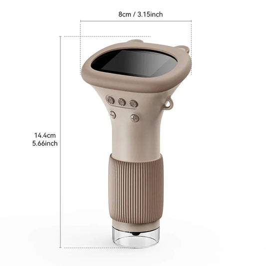 Microscoop – 1000x Vergroting, Ingebouwde Camera en Verstelbare LED-Verlichting – Ideaal voor Onderzoek