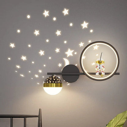Kinderlamp – Sterrenprojectie wandlamp met zacht LED-licht – Voor baby's en peuters