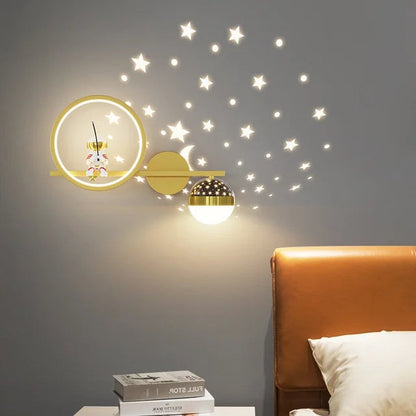 Kinderlamp – Sterrenprojectie wandlamp met zacht LED-licht – Voor baby's en peuters