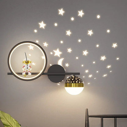 Kinderlamp – Sterrenprojectie wandlamp met zacht LED-licht – Voor baby's en peuters