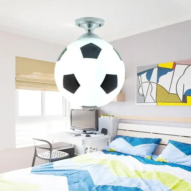 GoalBright – Voetbal Plafondlamp met LED en Dimbare Verlichting | Voor Kinderkamers
