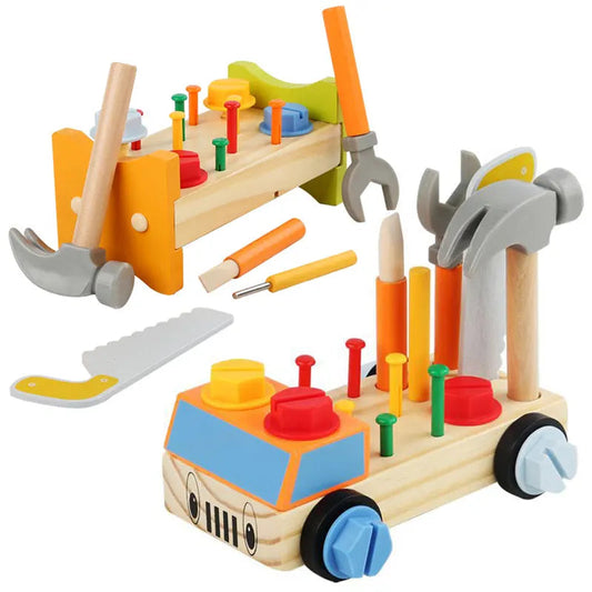 Montessori Schroefbord – Educatief Speelgoed van Hout voor Creatieve Ontwikkeling en Fijne Motoriek