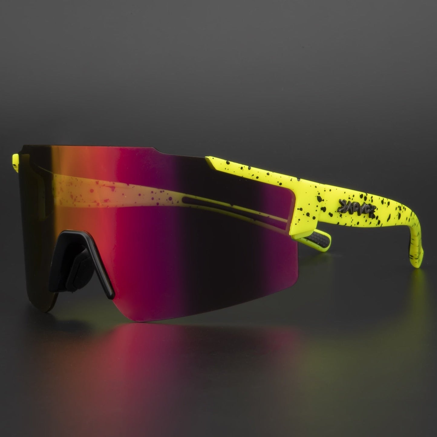 ReflectRide Sportzonnebril – Aerodynamische Fietsbril met UV-Bescherming en Verwisselbaar Frame