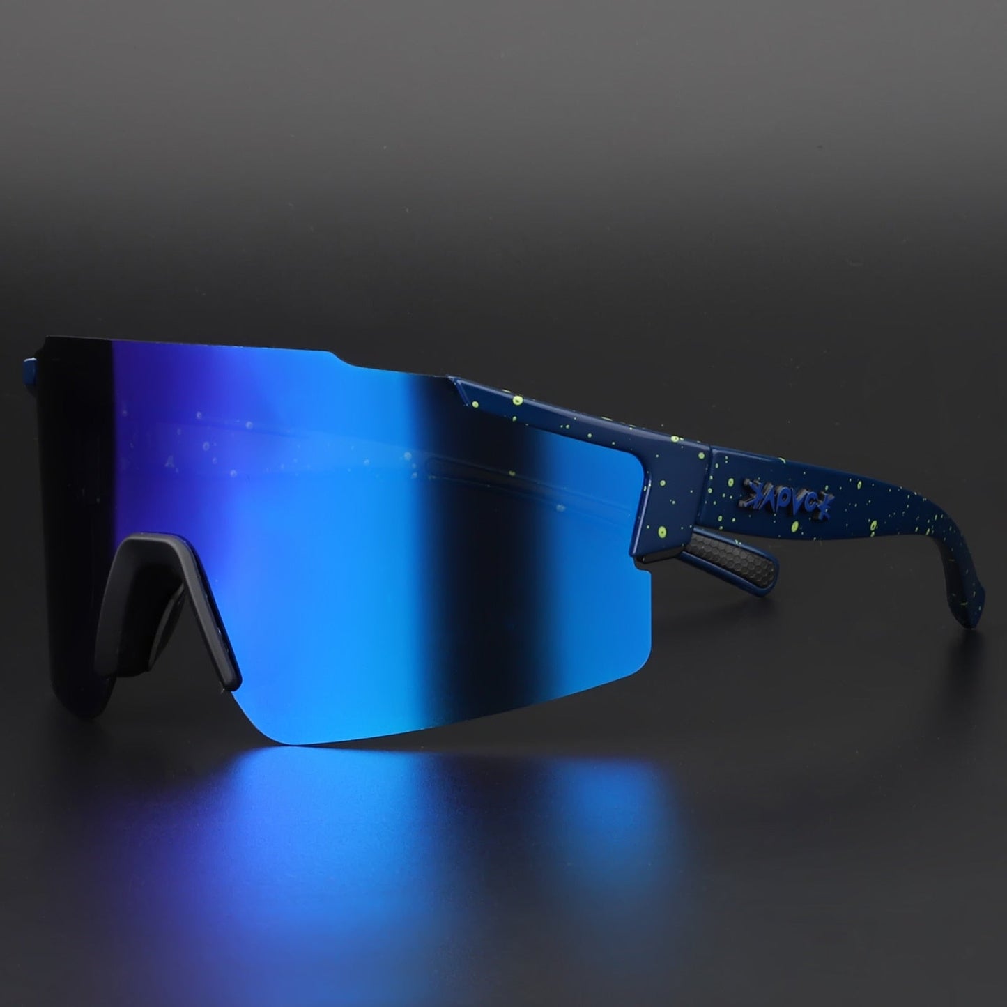 ReflectRide Sportzonnebril – Aerodynamische Fietsbril met UV-Bescherming en Verwisselbaar Frame