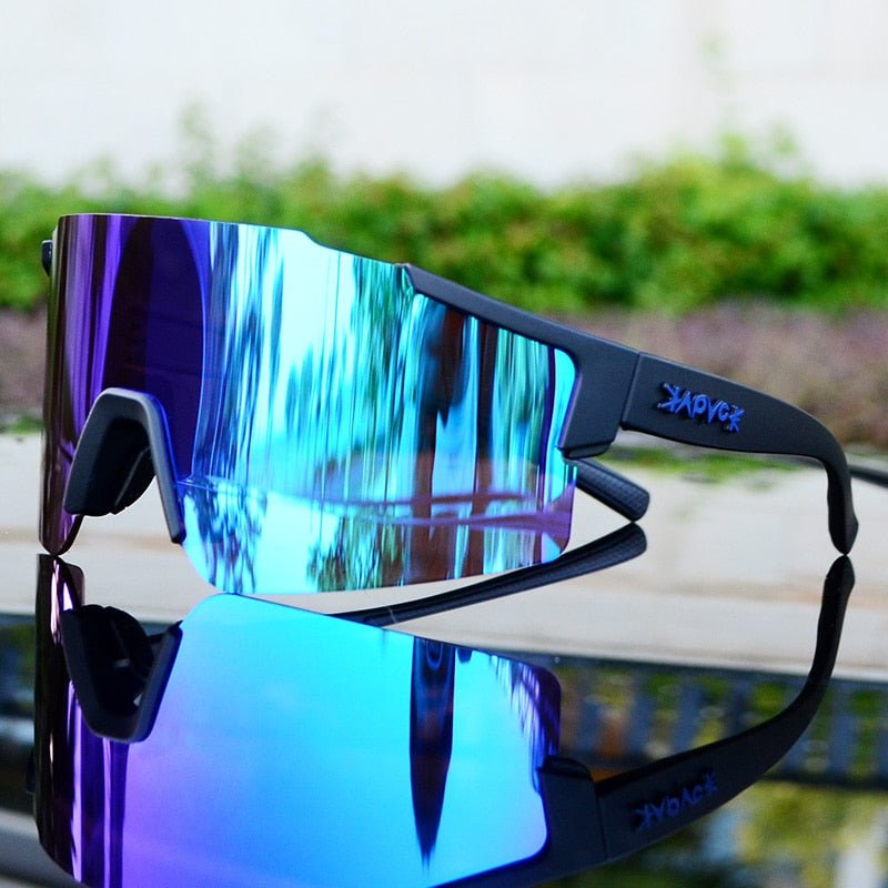 ReflectRide Sportzonnebril – Aerodynamische Fietsbril met UV-Bescherming en Verwisselbaar Frame