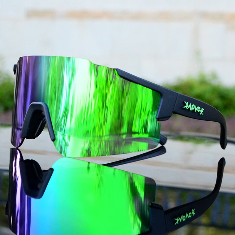 ReflectRide Sportzonnebril – Aerodynamische Fietsbril met UV-Bescherming en Verwisselbaar Frame