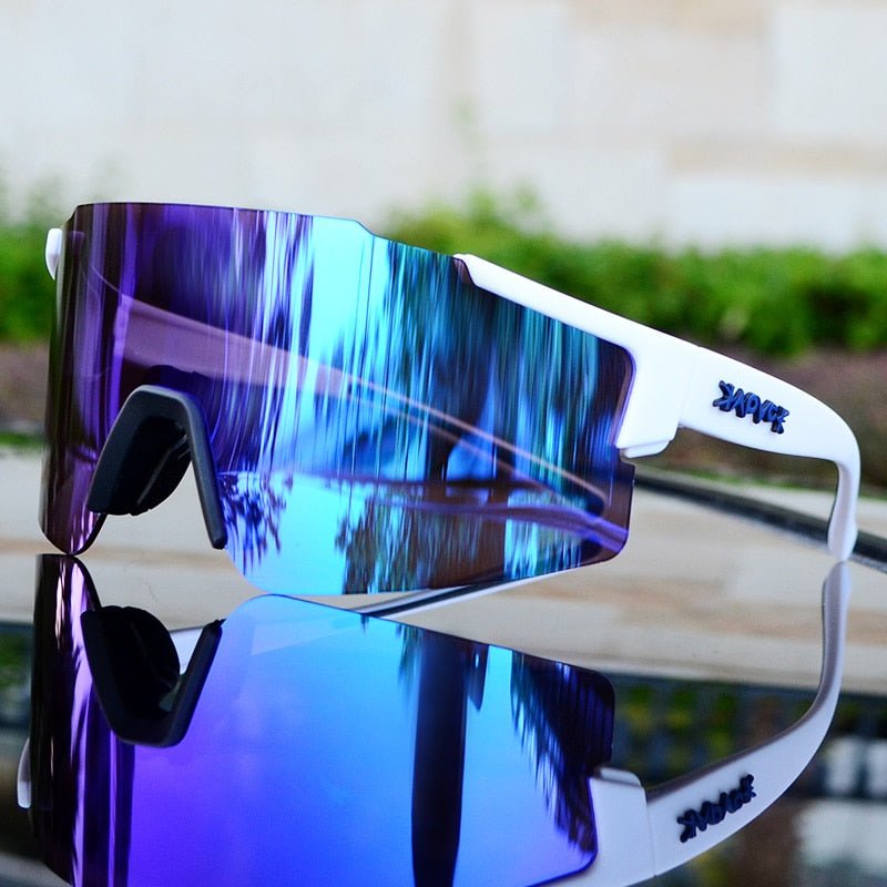 ReflectRide Sportzonnebril – Aerodynamische Fietsbril met UV-Bescherming en Verwisselbaar Frame