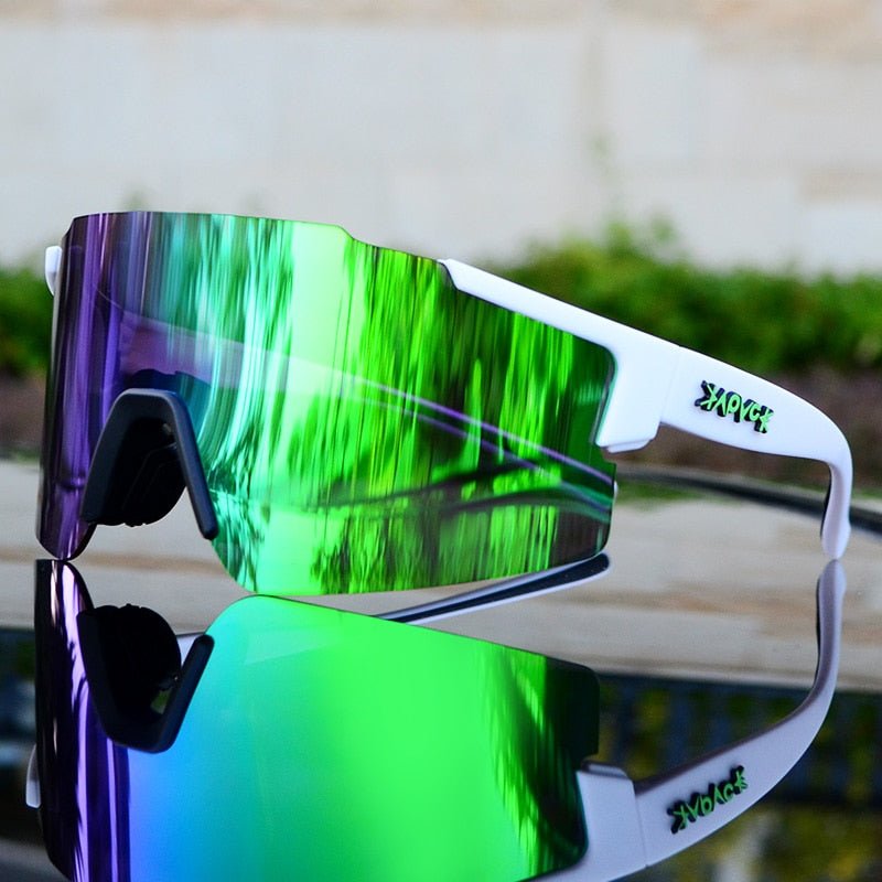 ReflectRide Sportzonnebril – Aerodynamische Fietsbril met UV-Bescherming en Verwisselbaar Frame