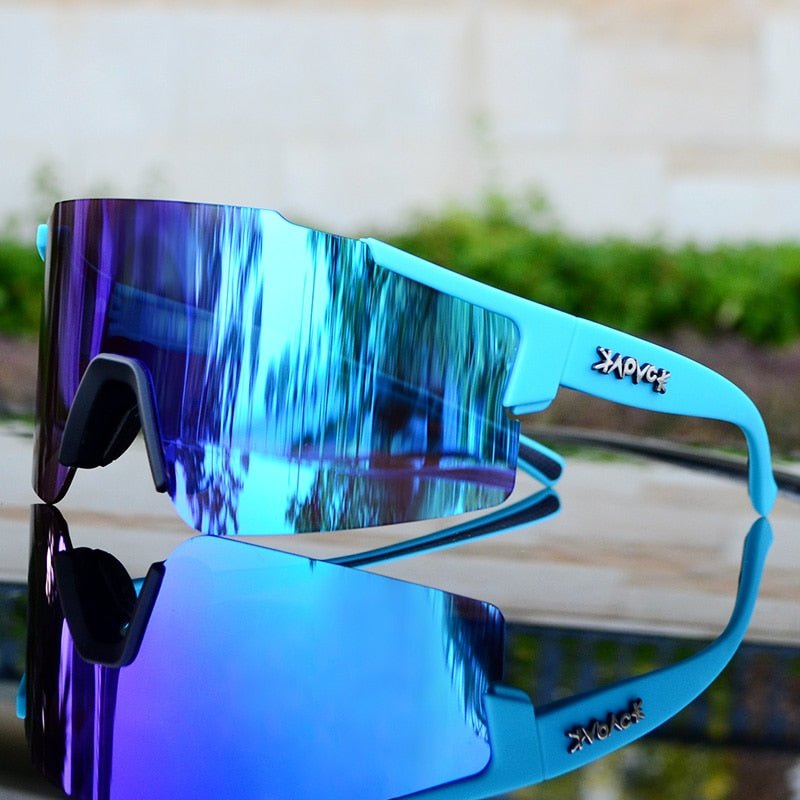 ReflectRide Sportzonnebril – Aerodynamische Fietsbril met UV-Bescherming en Verwisselbaar Frame