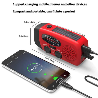 Multifunctionele Noodradio Kopen – Oplaadfunctie met LED Zaklamp en Handgenerator voor Mobiele Telefoons – Beste Noodradio
