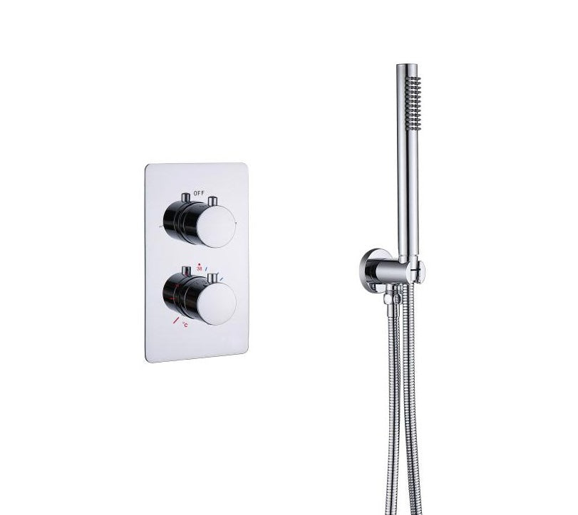 VoordeelPaleis® Inbouw Regendouche Set Creavit Aloni met Handdouche en Wanduitloop Chroom