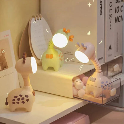 Nachtlampje Babykamer – Zacht Siliconen Giraffe Ontwerp, USB Oplaadbaar, Warm Licht