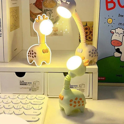 Nachtlampje Babykamer – Zacht Siliconen Giraffe Ontwerp, USB Oplaadbaar, Warm Licht