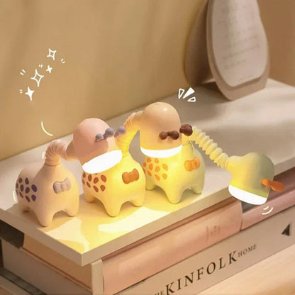 Nachtlampje Babykamer – Zacht Siliconen Giraffe Ontwerp, USB Oplaadbaar, Warm Licht