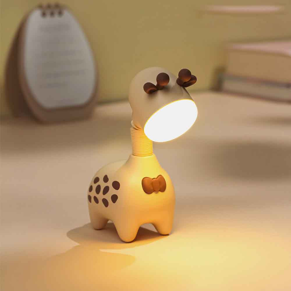 Nachtlampje Babykamer – Zacht Siliconen Giraffe Ontwerp, USB Oplaadbaar, Warm Licht