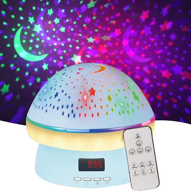 Nachtlampje – Sterren Projector met 16 Kleuren en Timerfunctie – Ideaal voor Baby- en Kinderkamers