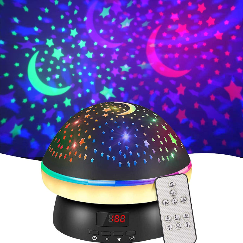 Nachtlampje – Sterren Projector met 16 Kleuren en Timerfunctie – Ideaal voor Baby- en Kinderkamers