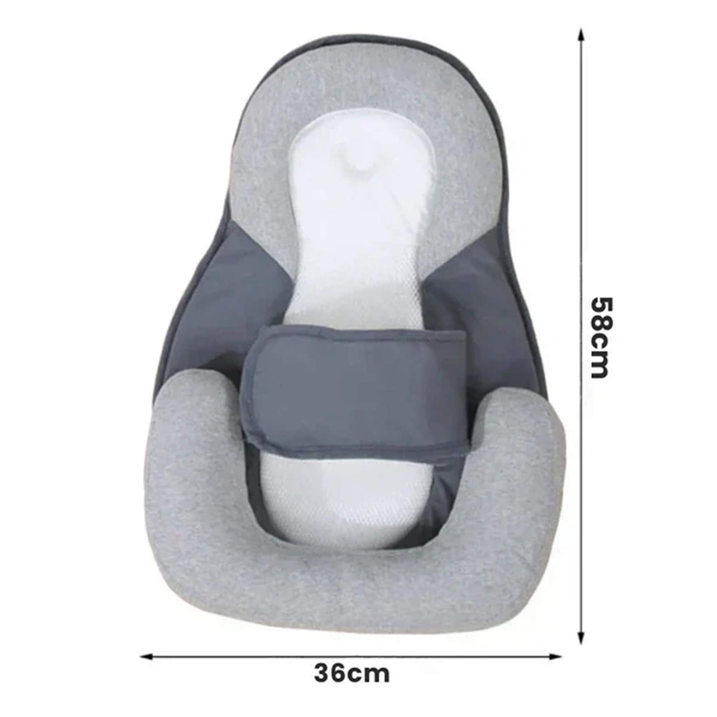 BabyComfort Hellend Reflux Kussen – Draagbaar Slaapnest 0–12 Maanden