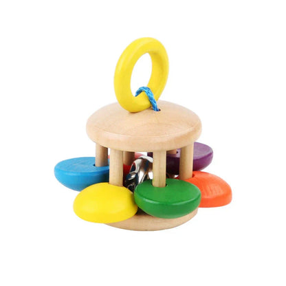 Houten Rammelaarset – Montessori Geïnspireerd, Veilig Hout, Stimuleert Motoriek en Zintuigen