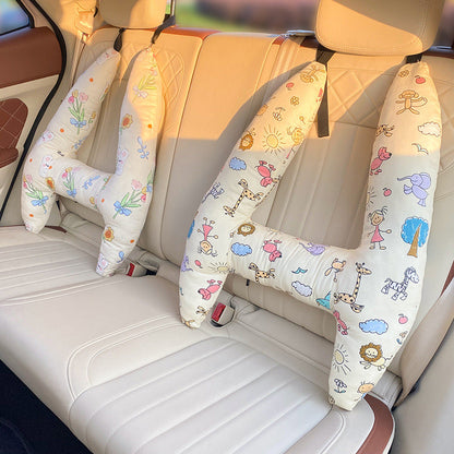 Neksteunkussen voor Kinderen – Ergonomisch Ontwerp, Zacht Katoen – Geschikt voor Auto en Kinderwagen