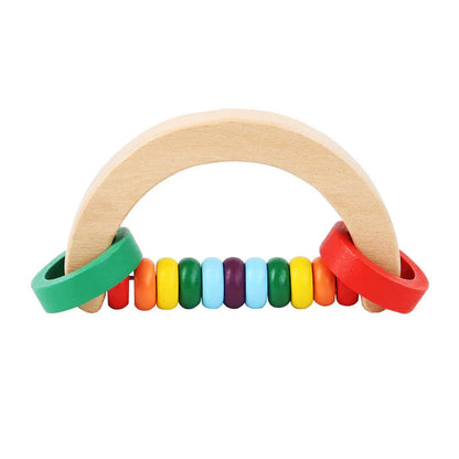 Houten Rammelaarset – Montessori Geïnspireerd, Veilig Hout, Stimuleert Motoriek en Zintuigen
