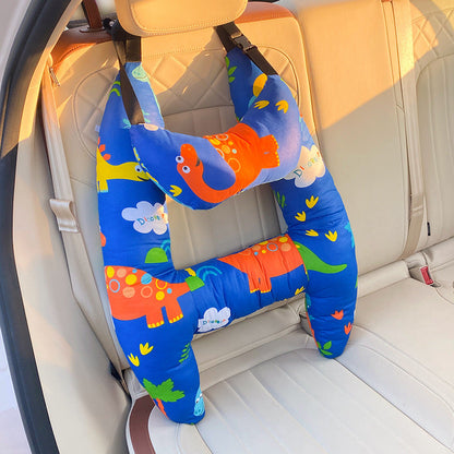 Neksteunkussen voor Kinderen – Ergonomisch Ontwerp, Zacht Katoen – Geschikt voor Auto en Kinderwagen