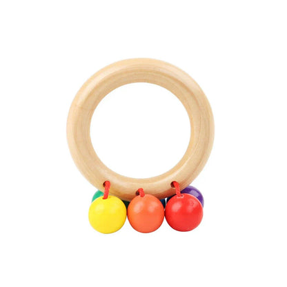 Houten Rammelaarset – Montessori Geïnspireerd, Veilig Hout, Stimuleert Motoriek en Zintuigen