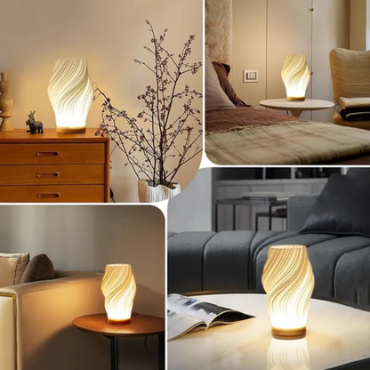 OceanLuxe Wavecrest Lamp - Elegante, Kust-Inspired Tafel Lamp voor Huisdecoratie & Ontspanning