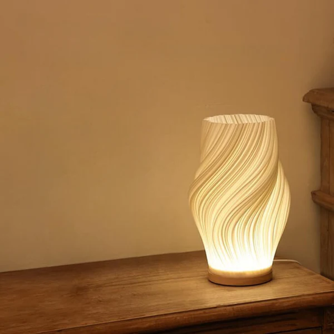 OceanLuxe Wavecrest Lamp - Elegante, Kust-Inspired Tafel Lamp voor Huisdecoratie & Ontspanning