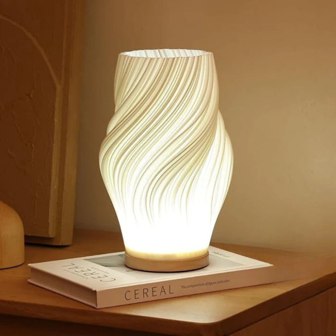 OceanLuxe Wavecrest Lamp - Elegante, Kust-Inspired Tafel Lamp voor Huisdecoratie & Ontspanning