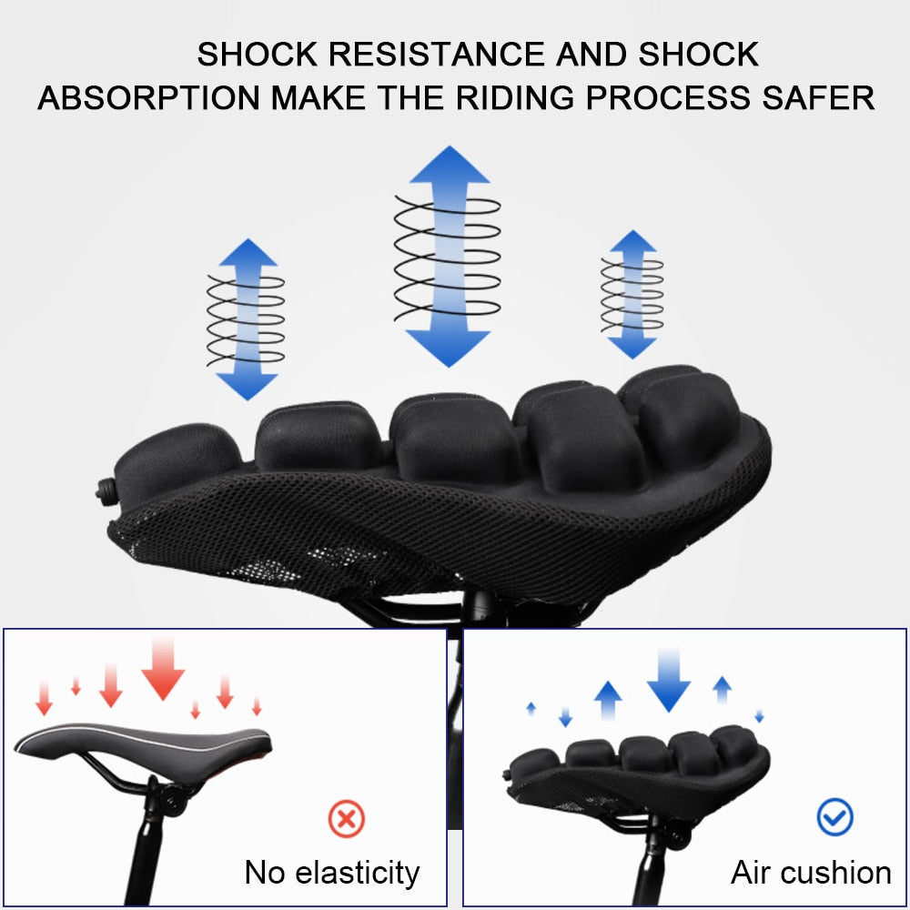 Opblaasbaar Fiets Zadelkussen | Comfortabele Fiets Zadelovertrek | Fiets Zadels