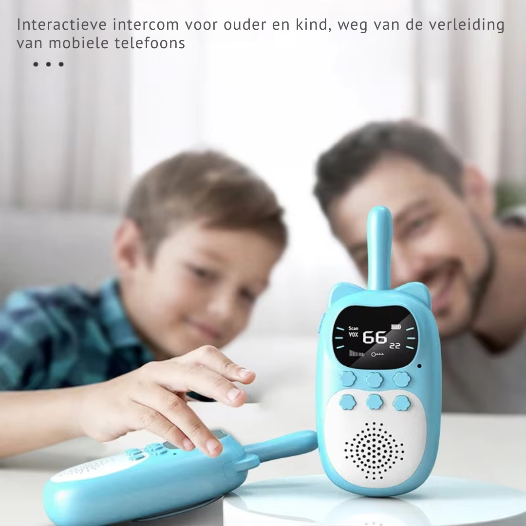 Oplaadbare Walkie Talkies – Bereik tot 3 km, Robuust en Gebruiksvriendelijk – Perfect voor Kinderen