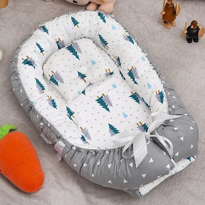 Opvouwbaar Babybed – Lichtgewicht en Veilig, Ademend Katoen – Perfect voor Reizen en Uitstapjes