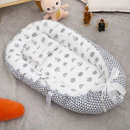 Opvouwbaar Babybed – Lichtgewicht en Veilig, Ademend Katoen – Perfect voor Reizen en Uitstapjes