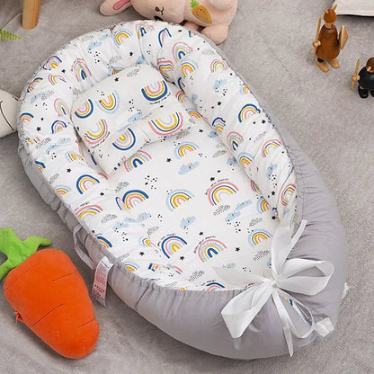 Opvouwbaar Babybed – Lichtgewicht en Veilig, Ademend Katoen – Perfect voor Reizen en Uitstapjes