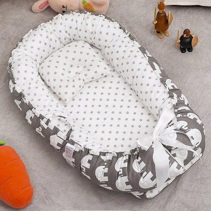 Opvouwbaar Babybed – Lichtgewicht en Veilig, Ademend Katoen – Perfect voor Reizen en Uitstapjes