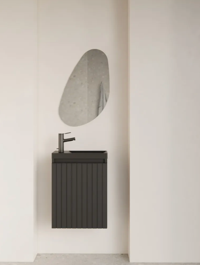 VoordeelPaleis® Design Luna Spiegel Organisch  37x60 cm