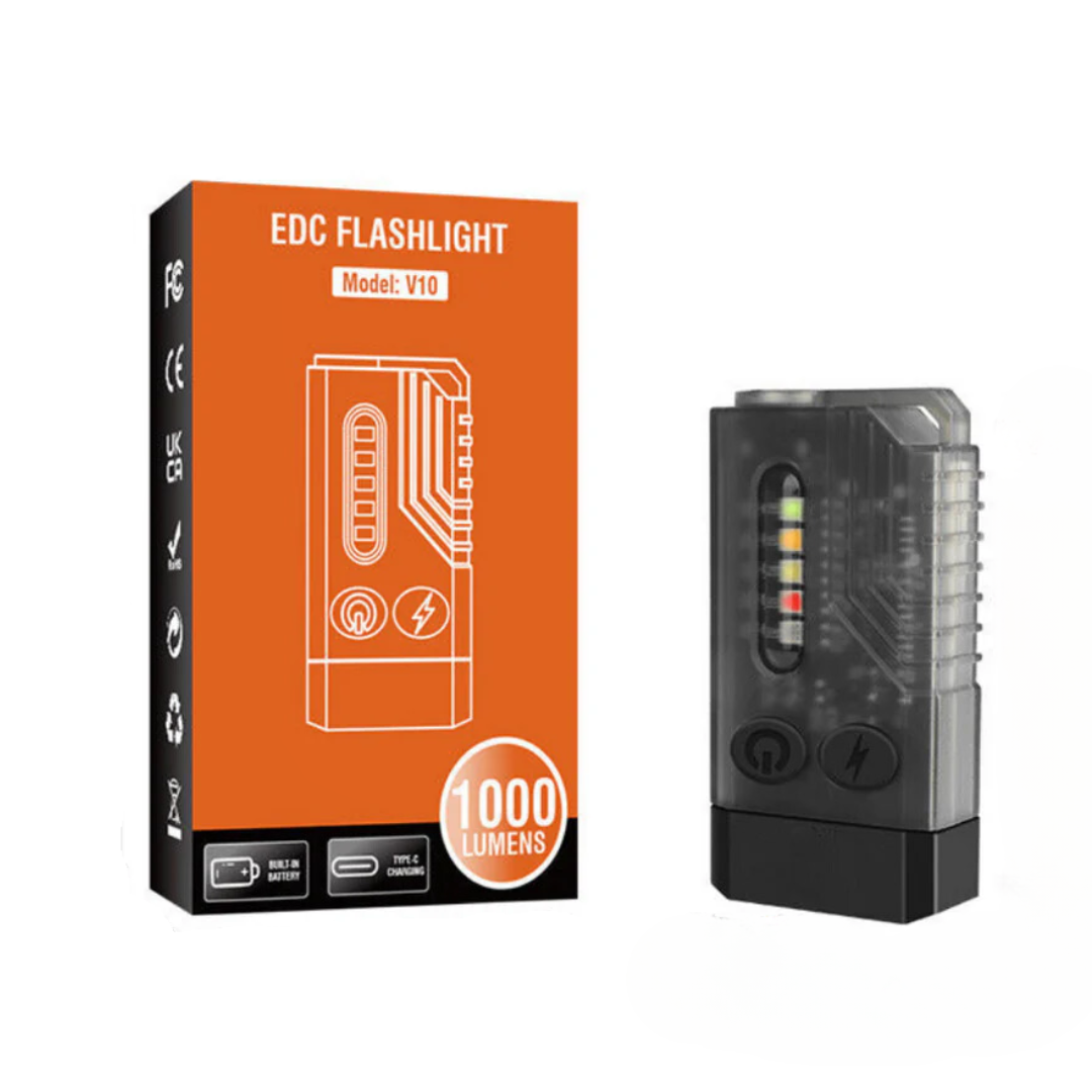 EDC Zaklamp - 1000 LM UV Licht - Oplaadbaar en Draagbaar