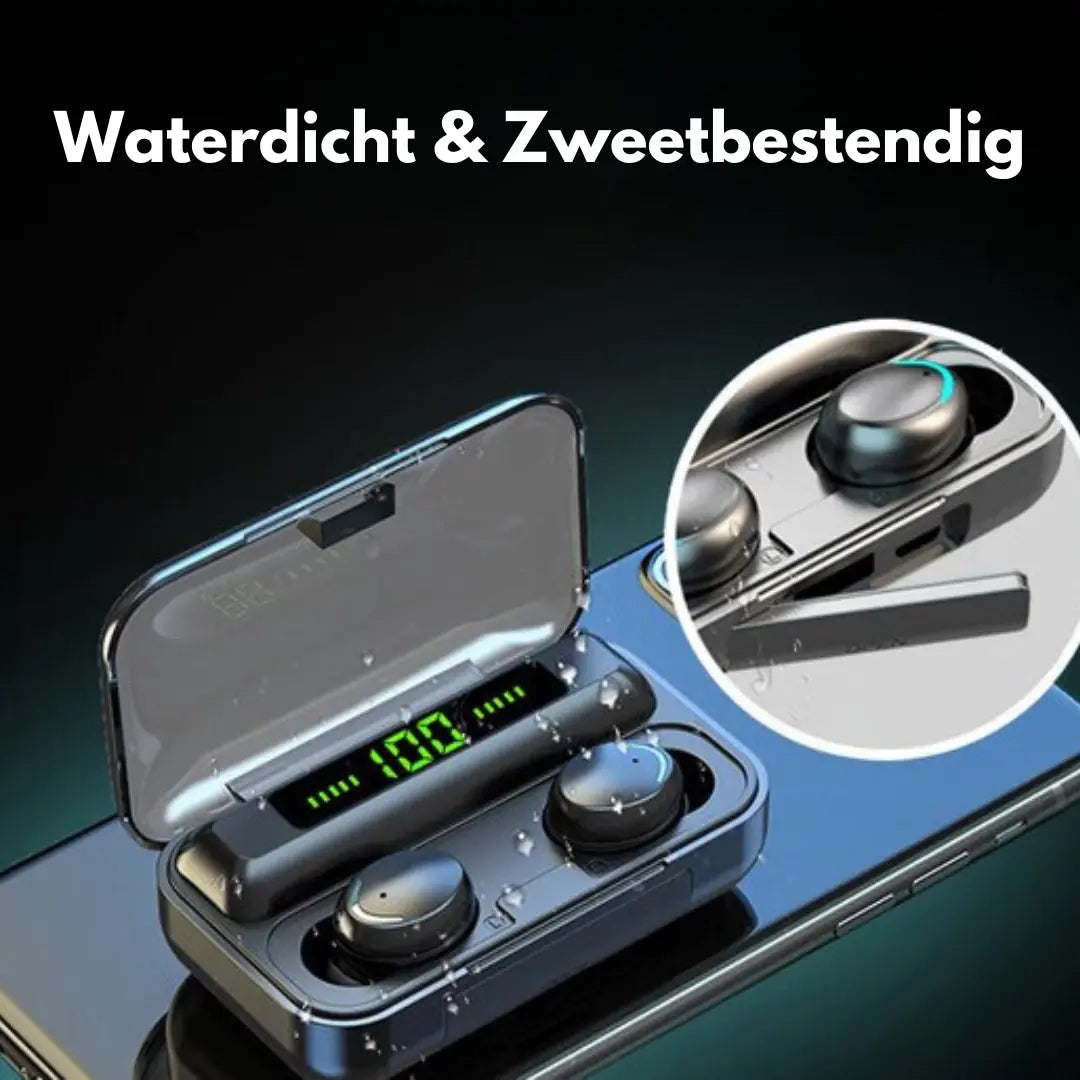 AeroBeats Draadloze Sport Oordopjes – Bluetooth 5.0, IPX7, HiFi Geluid