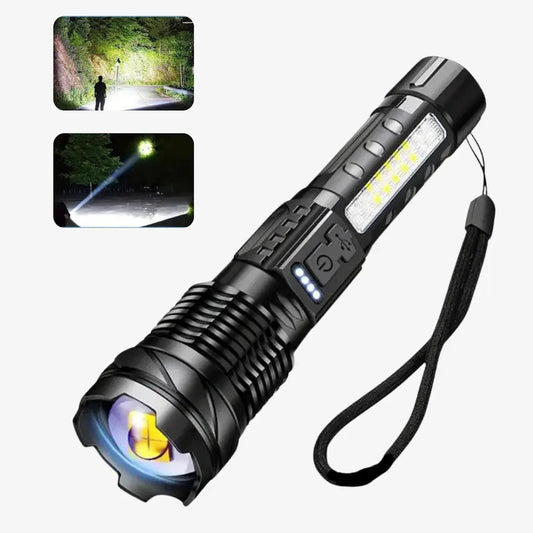Militaire Zaklamp 5000 Lumen – Krachtige Verlichting voor Buitenavonturen