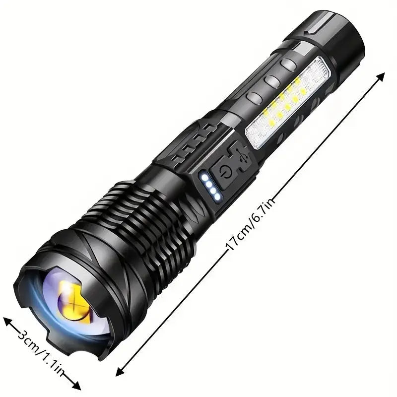 Militaire Zaklamp 5000 Lumen – Krachtige Verlichting voor Buitenavonturen
