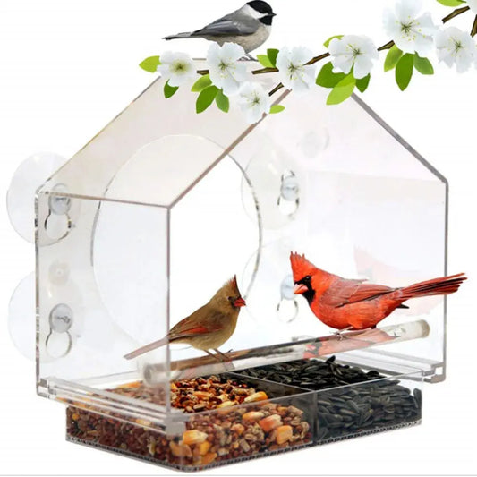 Vogelhuisje voor op je raam