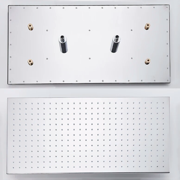 VoordeelPaleis®® SmartPulse Plafond Thermostatische Doucheset Alicante 2 weg 40x80 cm regendouche Chroom Glans
