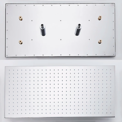 VoordeelPaleis®® SmartPulse Plafond Thermostatische Doucheset Alicante 2 weg 40x80 cm regendouche Chroom Glans