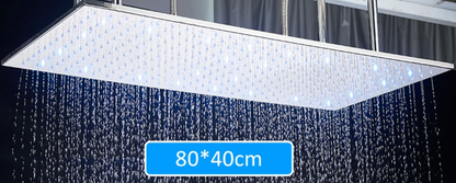 VoordeelPaleis®® SmartPulse Plafond Thermostatische Doucheset Alicante 2 weg 40x80 cm regendouche Chroom Glans