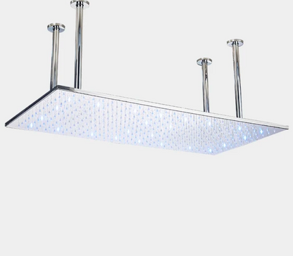 VoordeelPaleis®® SmartPulse Plafond Thermostatische Doucheset Alicante 2 weg 40x80 cm regendouche Chroom Glans