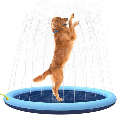 PawSplash Hondenbad – Opblaasbare Watermat met Sproeiers voor Huisdieren
