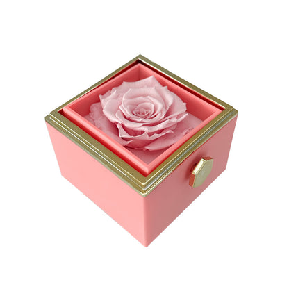 Cadeauset Roos & Ketting HartLicht – Eeuwige Roos met Verstopte Liefdesketing